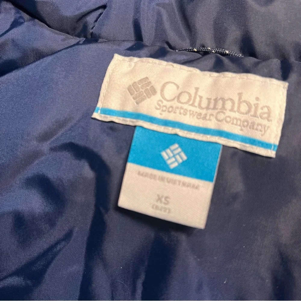 NWT Columbia Doug Firocious Blue Insulated Puffer Jacket size XS 6/7 Winter